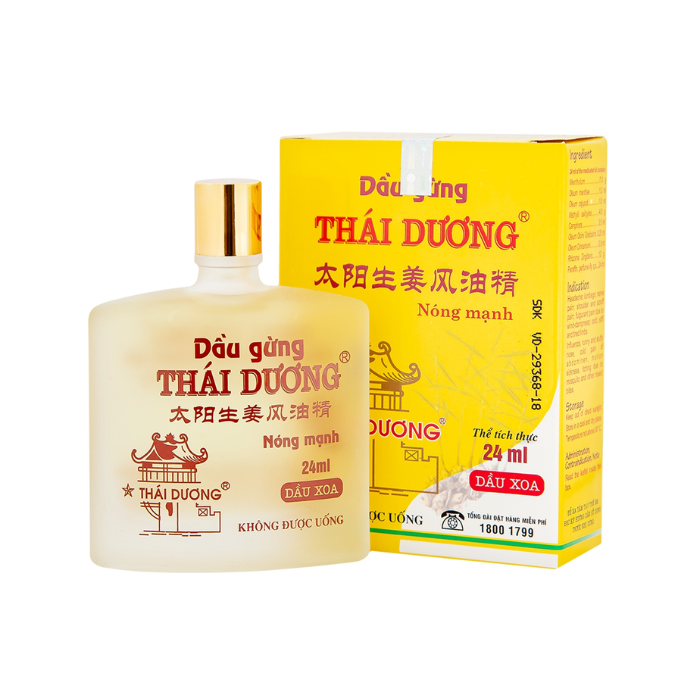 Dầu Gừng Thái Dương (C/24ML)
