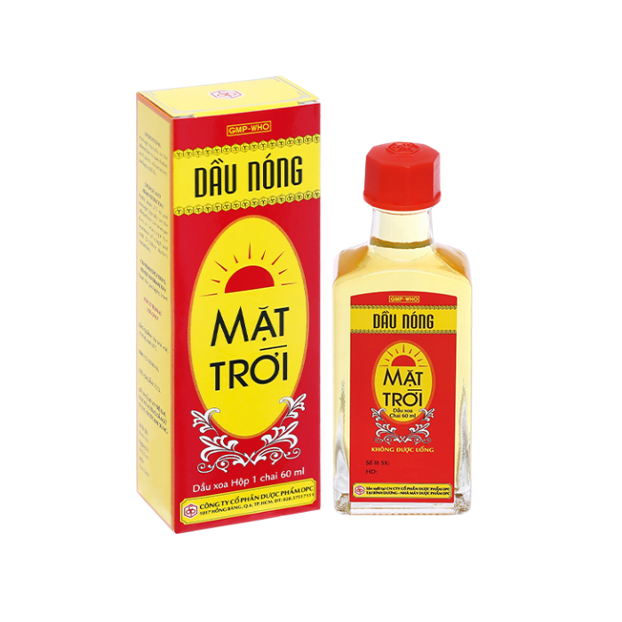 Dầu Nóng Mặt Trời OPC (C/60ML)