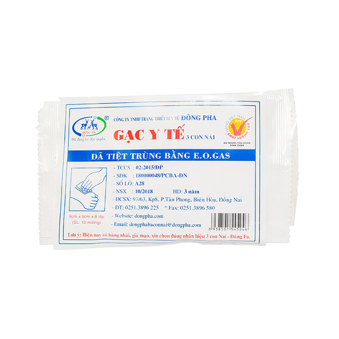 Gạc Y Tế Đông Pha - 8x 9cm