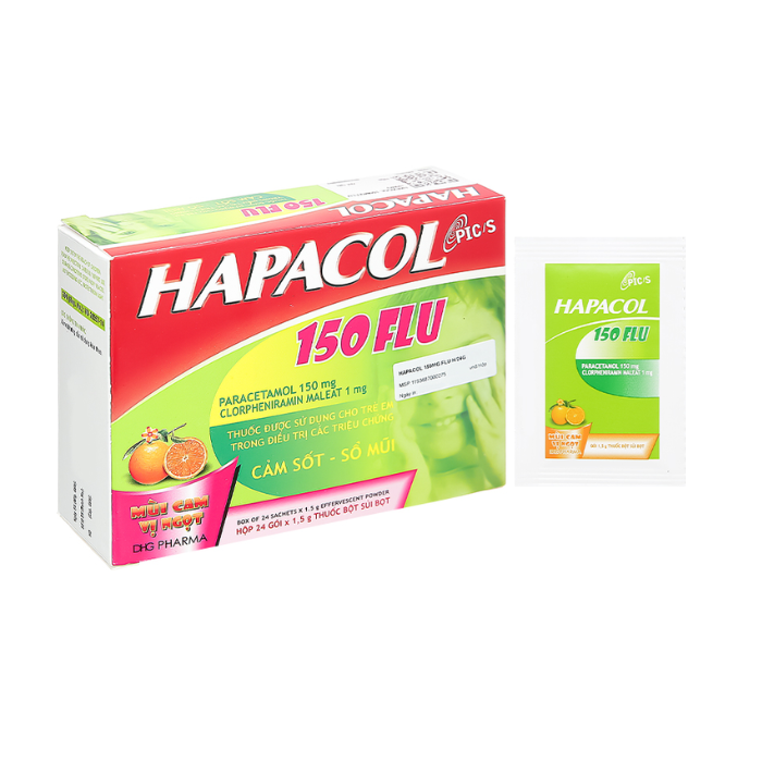 Hapacol 150mg Flu DHG (H/24G)