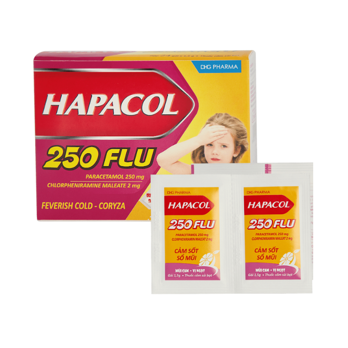 Hapacol 250mg Flu DHG (H/24G)