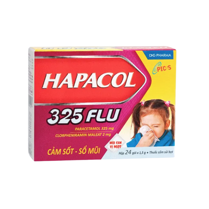 Hapacol 325mg Flu DHG (H/24G)