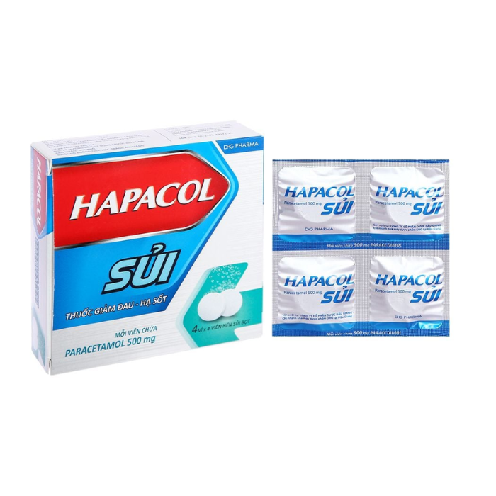 Hapacol 500mg Sủi DHG (H/16V)