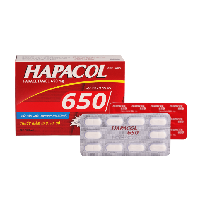 Hapacol 650mg DHG (H/100V)