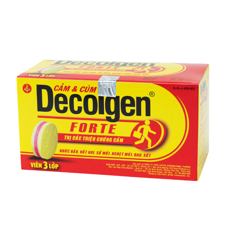 Decolgen Forte United Pharma (H/30 vỉ x4v)