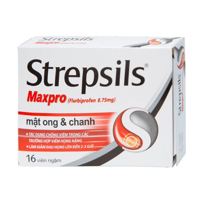 Strepsils Maxpro mật ong & chanh (H/16v)