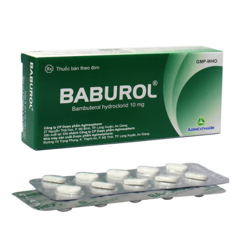 Baburol Bambuterol 10mg Agimexpharm (H/30v)