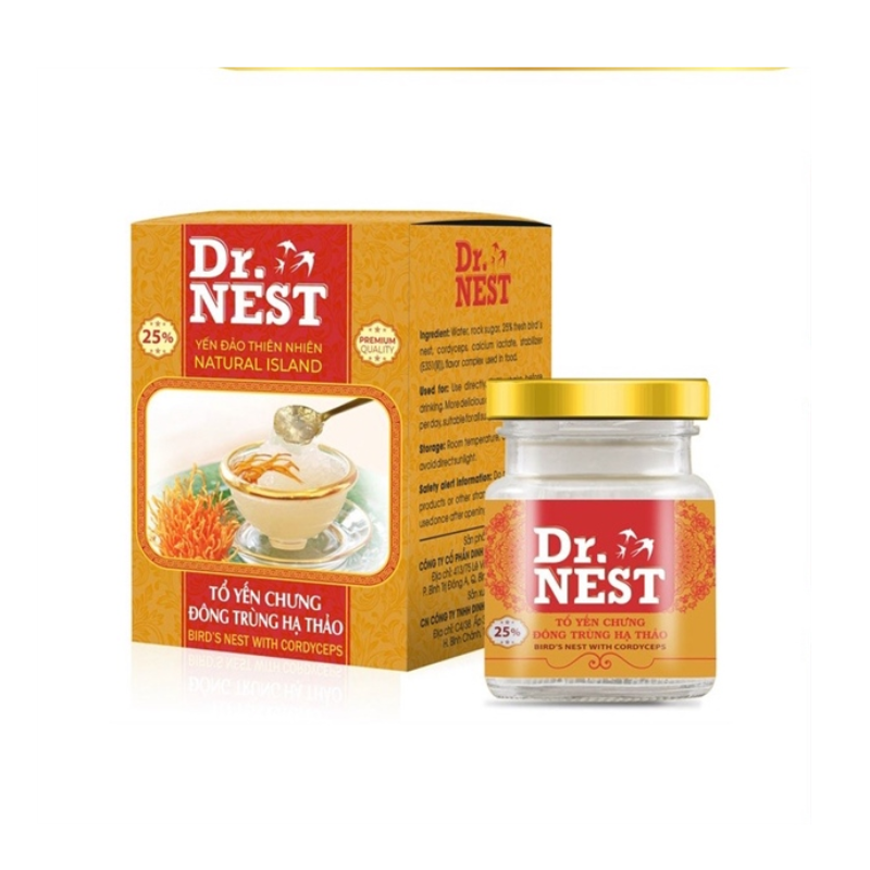 Yến Sào Đông Trùng Hạ Thảo Dr.Nest 25% (Hũ 70ml)