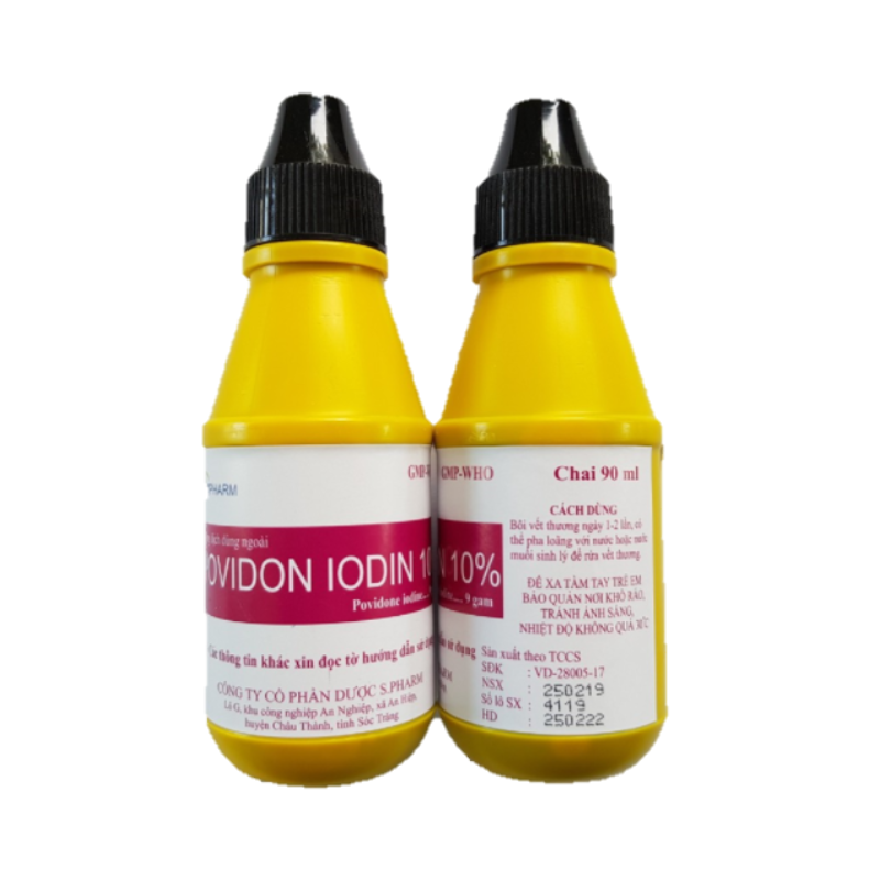 Povidon Iodin 10% S.Pharm (Chai 90ml)