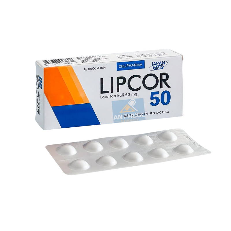 Lipcor Losartan 50mg DHG(H/30v)