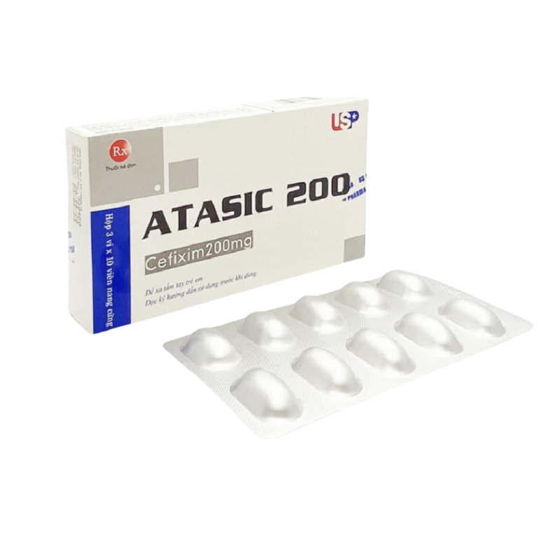 Atasic Cefixim 200mg Usp (H/30v)