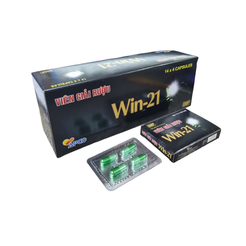 Viên Giải Rượu Win 21 Apco (H/14 vỉ x 4v)