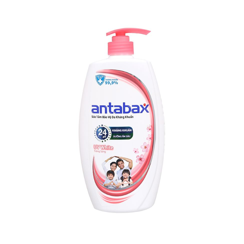 Antabax sữa tắm UV White  Sakura Extract 900ml