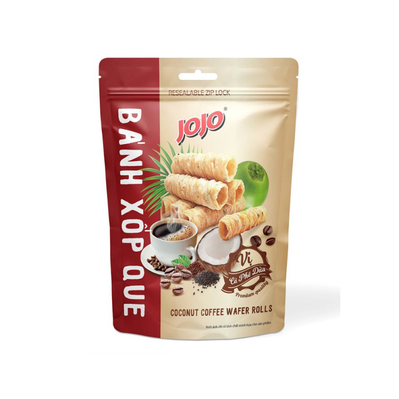 Bánh xốp que vị cà phê dừa JoJo 70g
