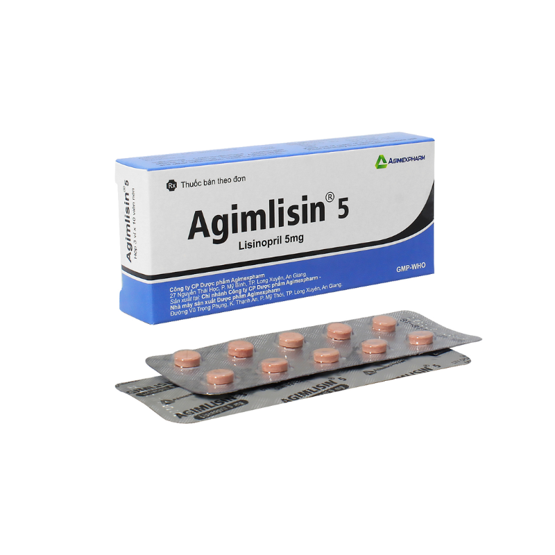 Agimlisin Lisinopril 5mg Agimexpharm (H/30v)