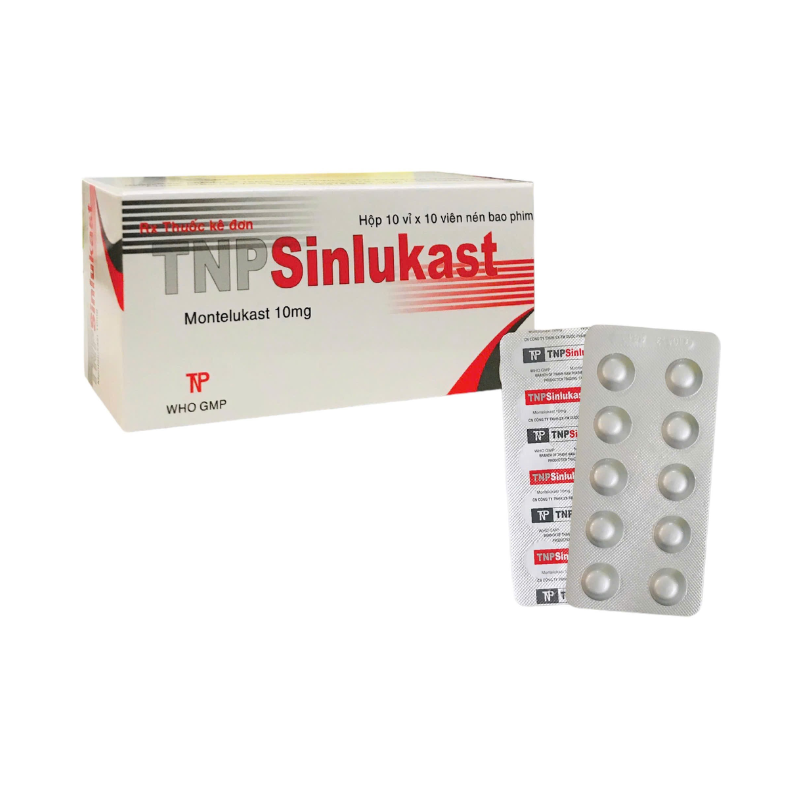 Sinlukast Montelukast 10mg Thành Nam (H/100v)