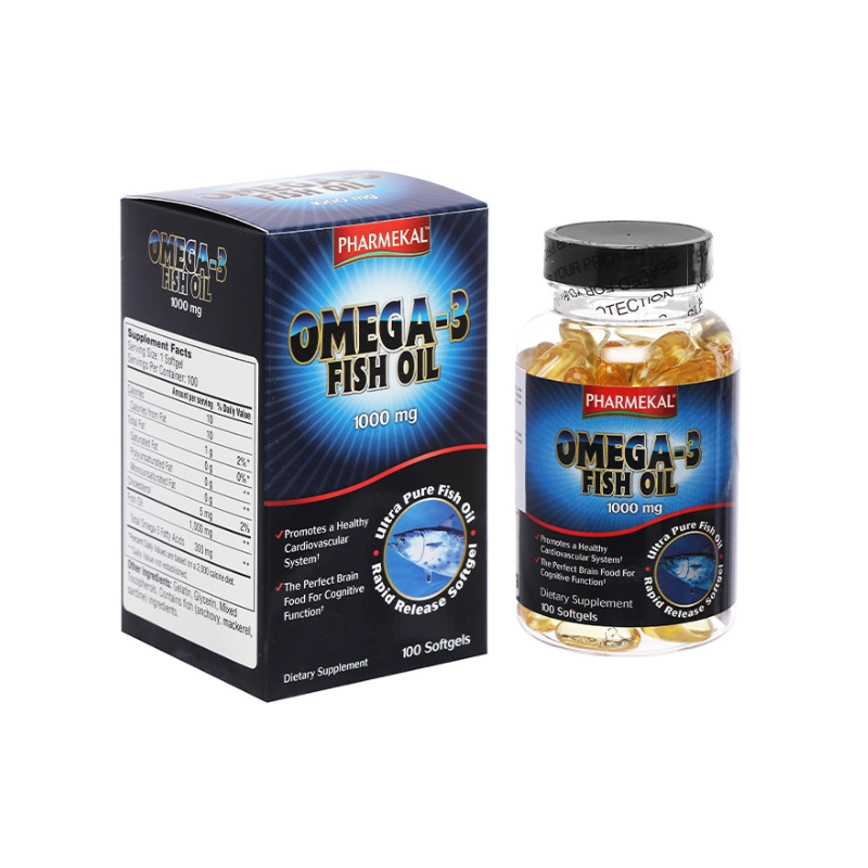 Omega 3 Fish Oil 1000mg Pharmekal (H/100v)