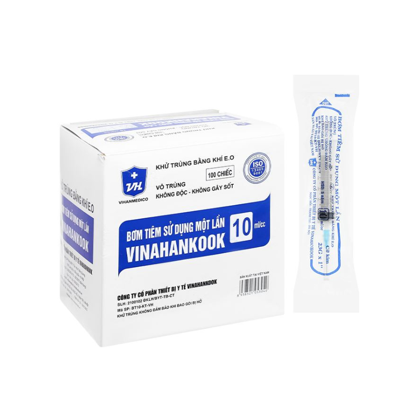 Bơm tiêm 10cc Vinahankook (H/100c)