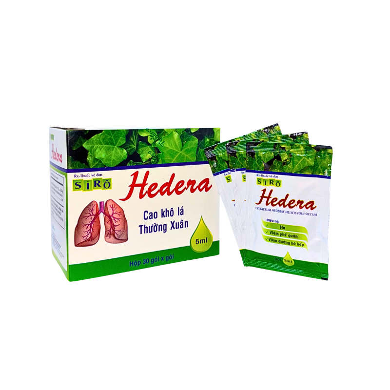 Siro ho HEDERA Tipharco (Hộp 30 gói)