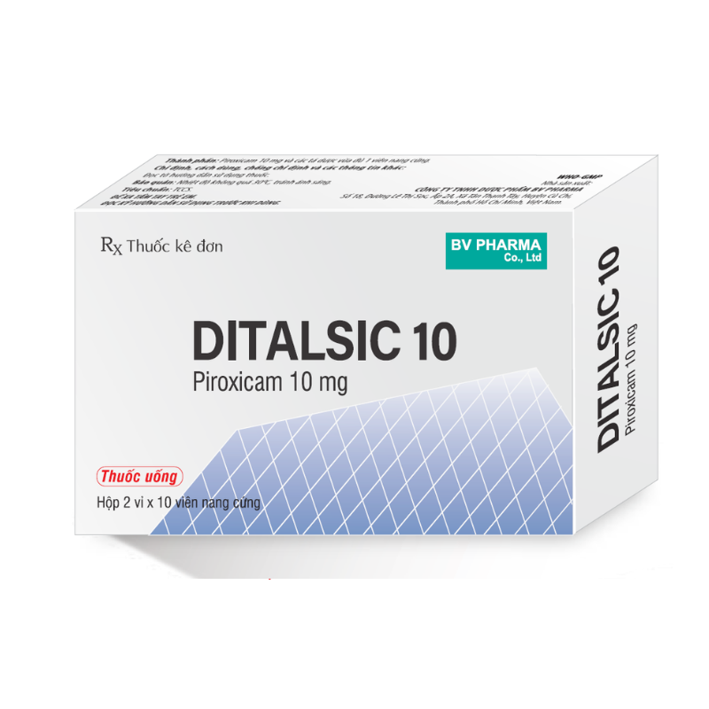 Ditalsic 10 Piroxicam BVP (H/100v)