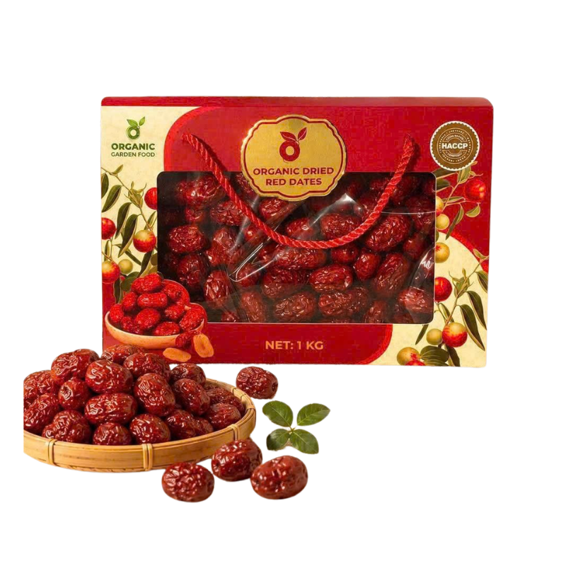 Hộp Táo Đỏ Organic Garden Food (Hộp 1Kg)