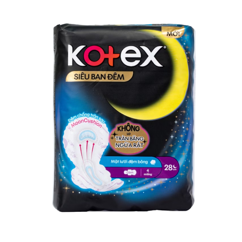BVS Kotex Siêu Ban Đêm 28cm (G/4M)