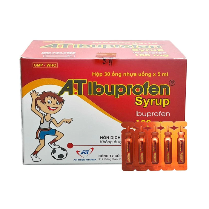 A.T Ibuprofen Syrup 100mg/5ml (H/30A)