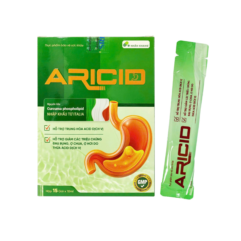 Gel dạ dày Aricid (Hộp 15 gói )