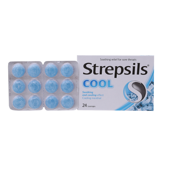 Strepsils Cool Xanh Dương (H/24V)