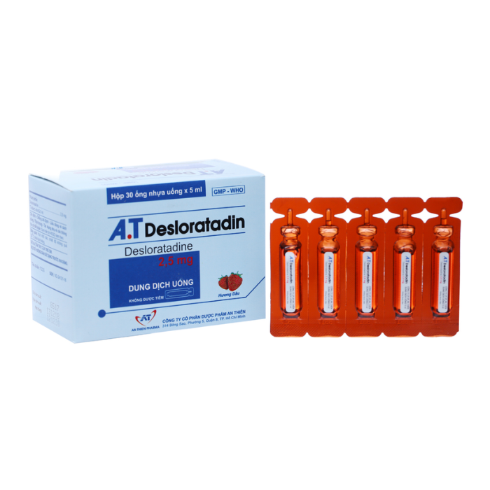 A.T Desloratadine 2.5mg/5ml (H/30 Ống)