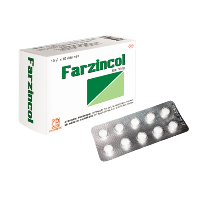 Farzincol Kẽm 10mg Pharmedic (H/100V)