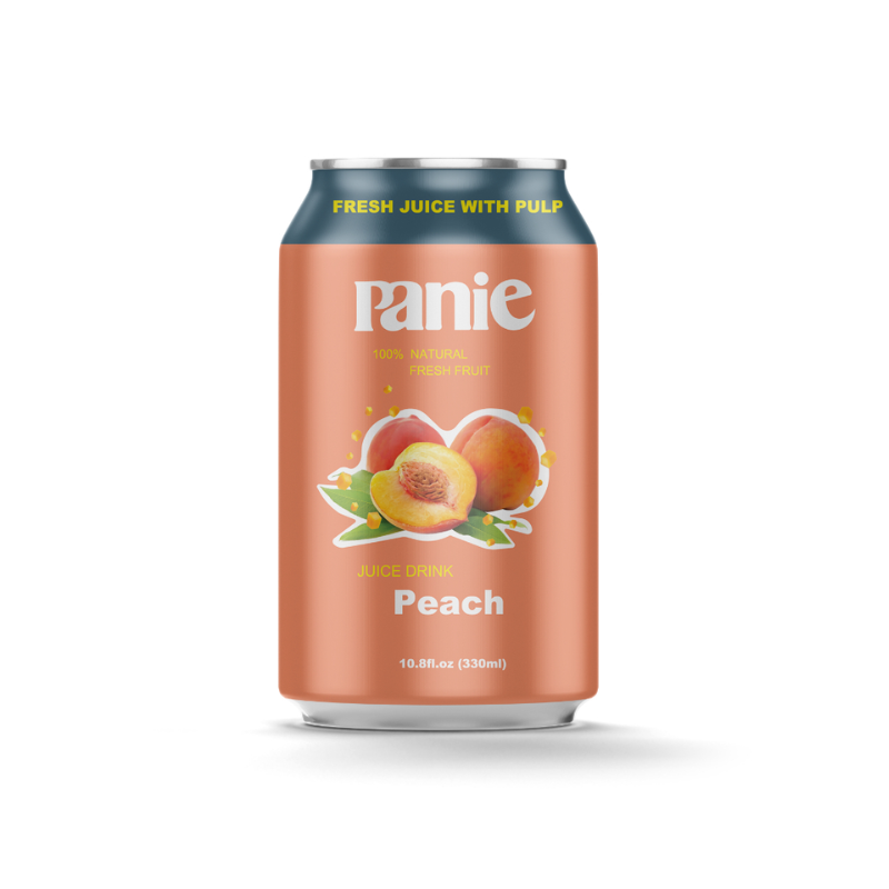 Nước ép trái cây Panie vị Đào (Lon 330ml)
