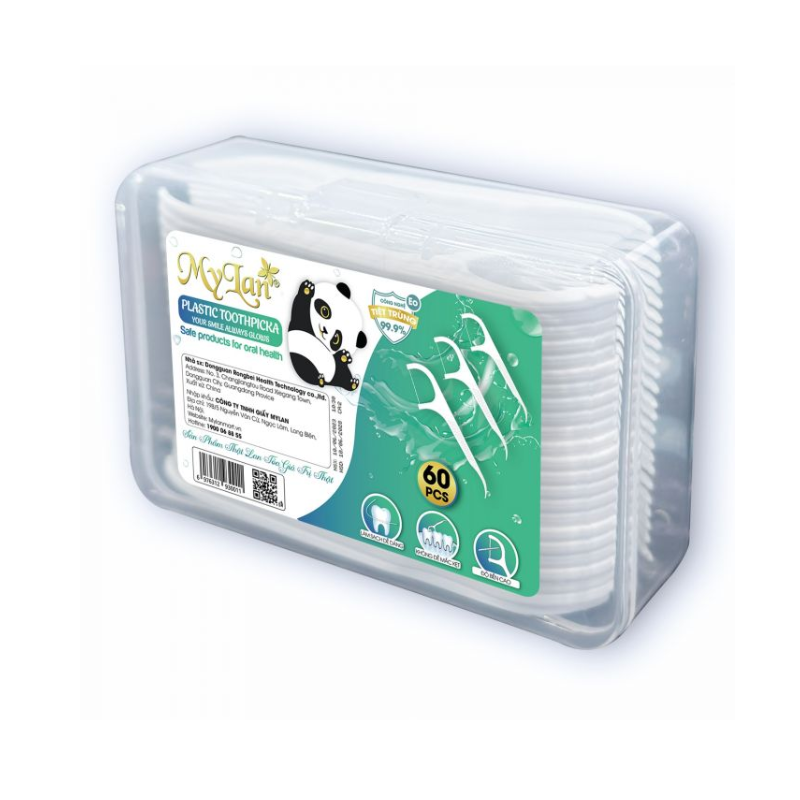 Tăm xỉa răng Mylan 2 chỉ (60 cái/hộp)