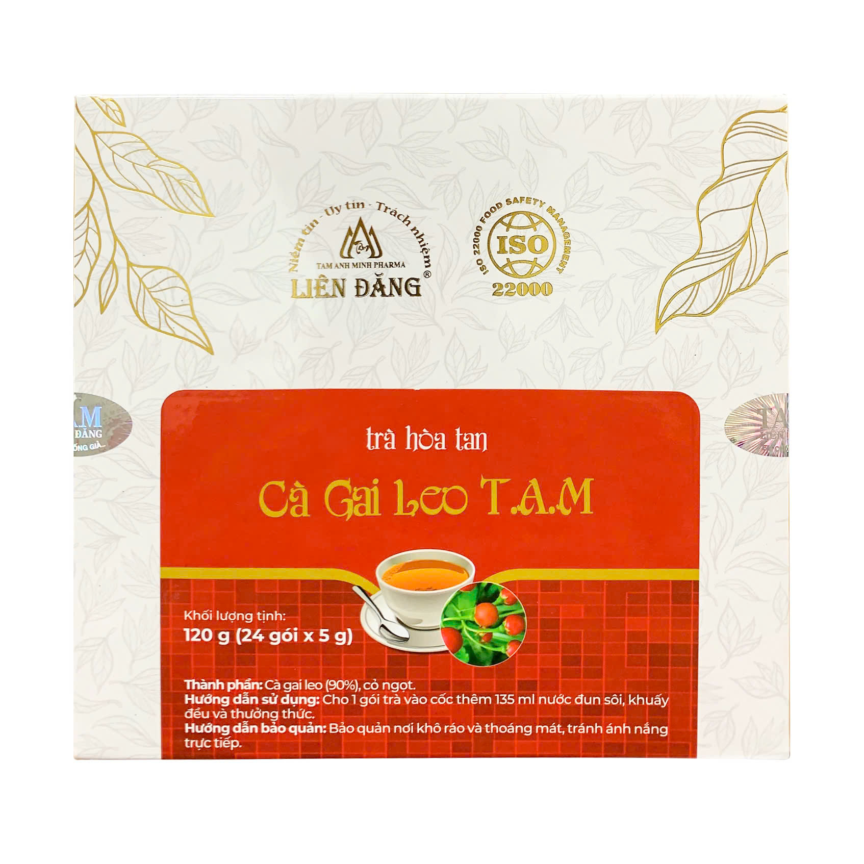 Trà hòa tan Cà Gai Leo T.A.M 24 (gói)