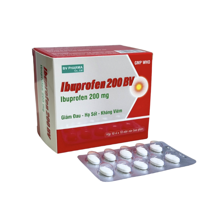 Ibuprofen 200mg BV ( Hộp 100 viên )