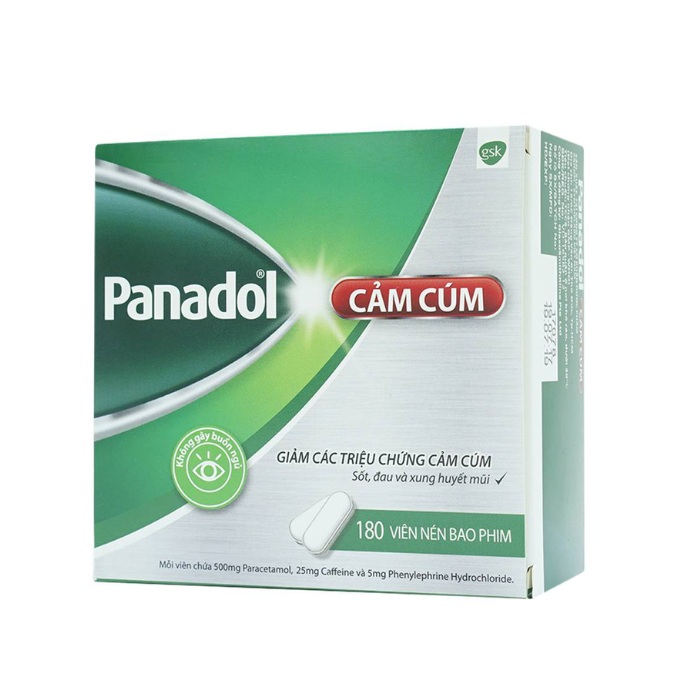 Panadol Cảm Cúm Cold + Flu GSK (H/180V)