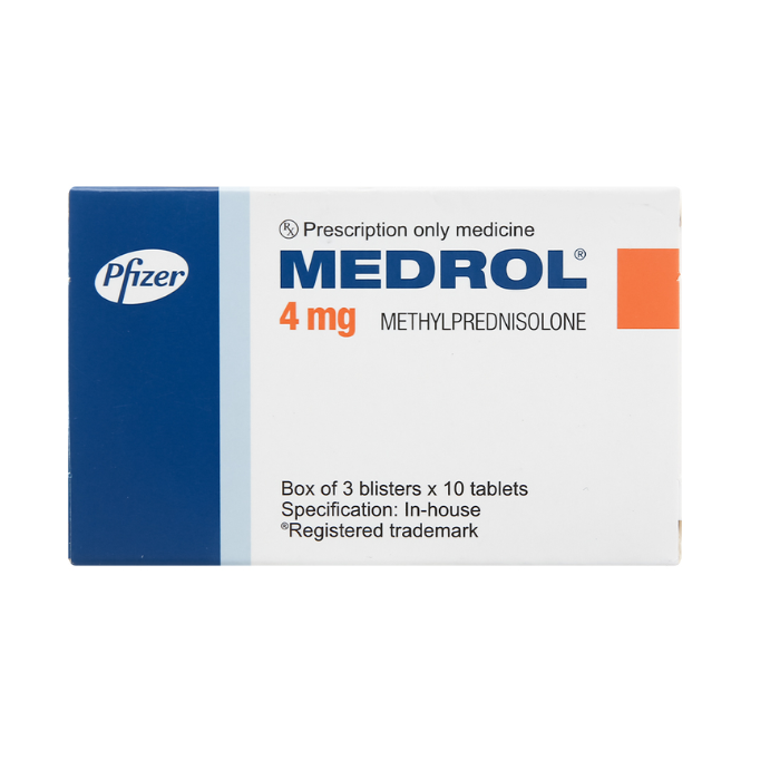 Medrol 4mg Pfizer (H/30V)