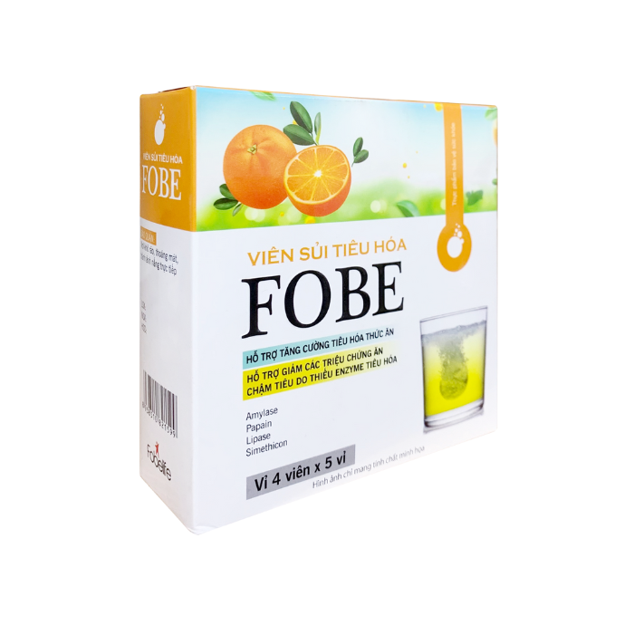 Viên sủi tiêu hóa Fobe (vị cam)