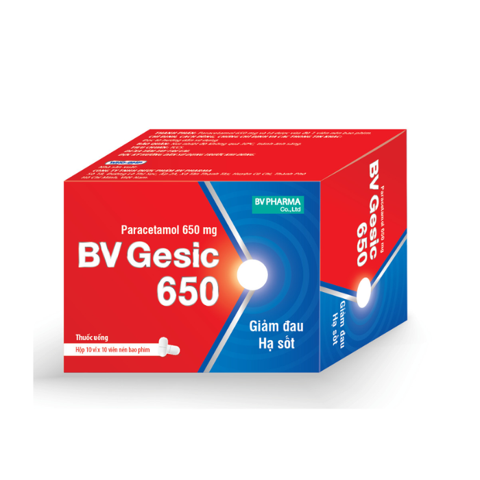 BV gesic 650mg ( Hộp 100 viên)