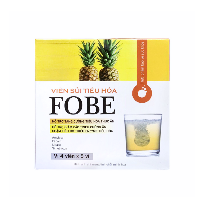 Viên sủi tiêu hóa Fobe (vị dứa) (H/20v)