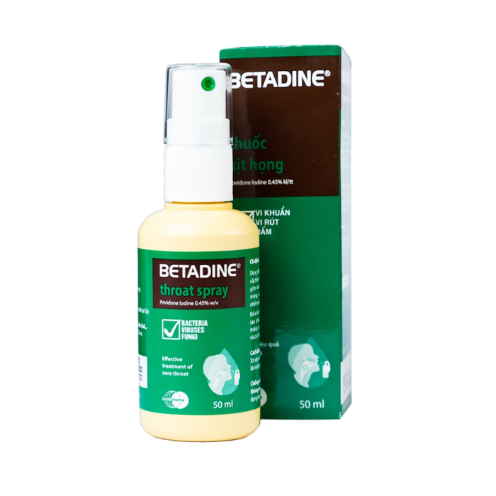 Betadine Xịt Họng Throat Spray (C/50ML)