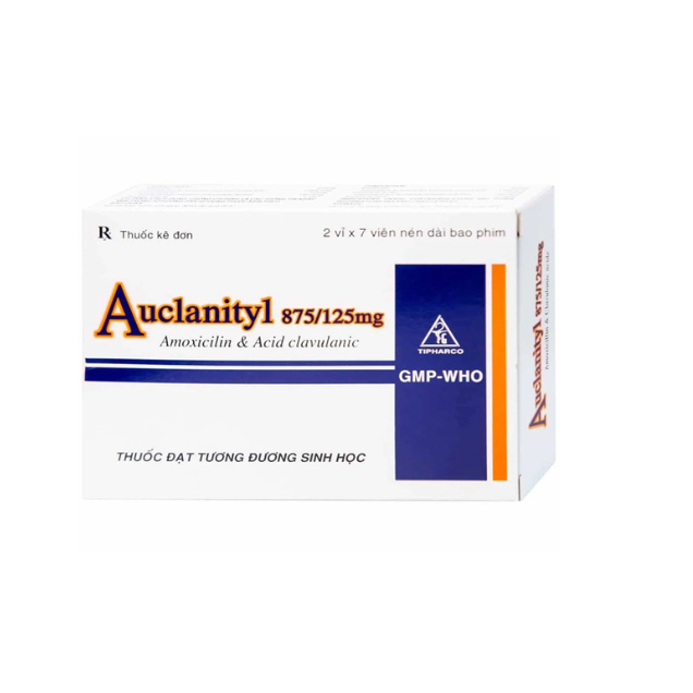 Auclanityl 875/125mg Tipharco (Hộp 14 viên)