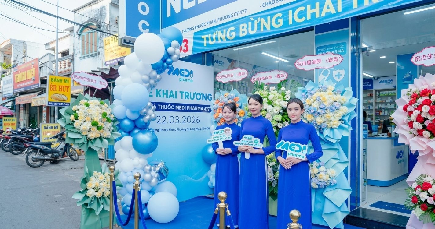 Nhượng quyền nhà thuốc Medi Pharma 2026 - mô hình chuỗi chuẩn GPP cho nhà đầu tư và dược sĩ