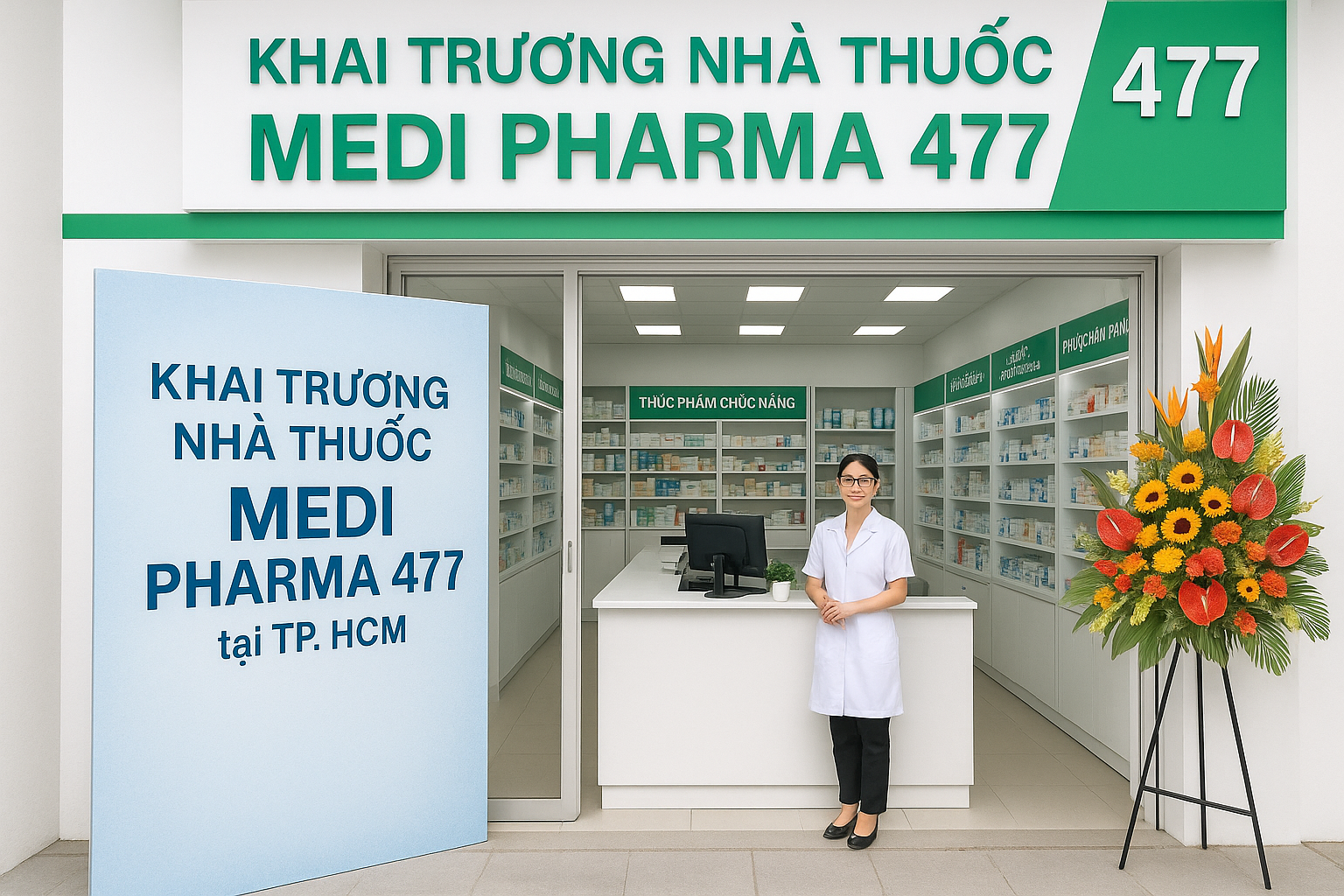 Khai Trương Nhà Thuốc Medi Pharma 477 tại TP. HCM
