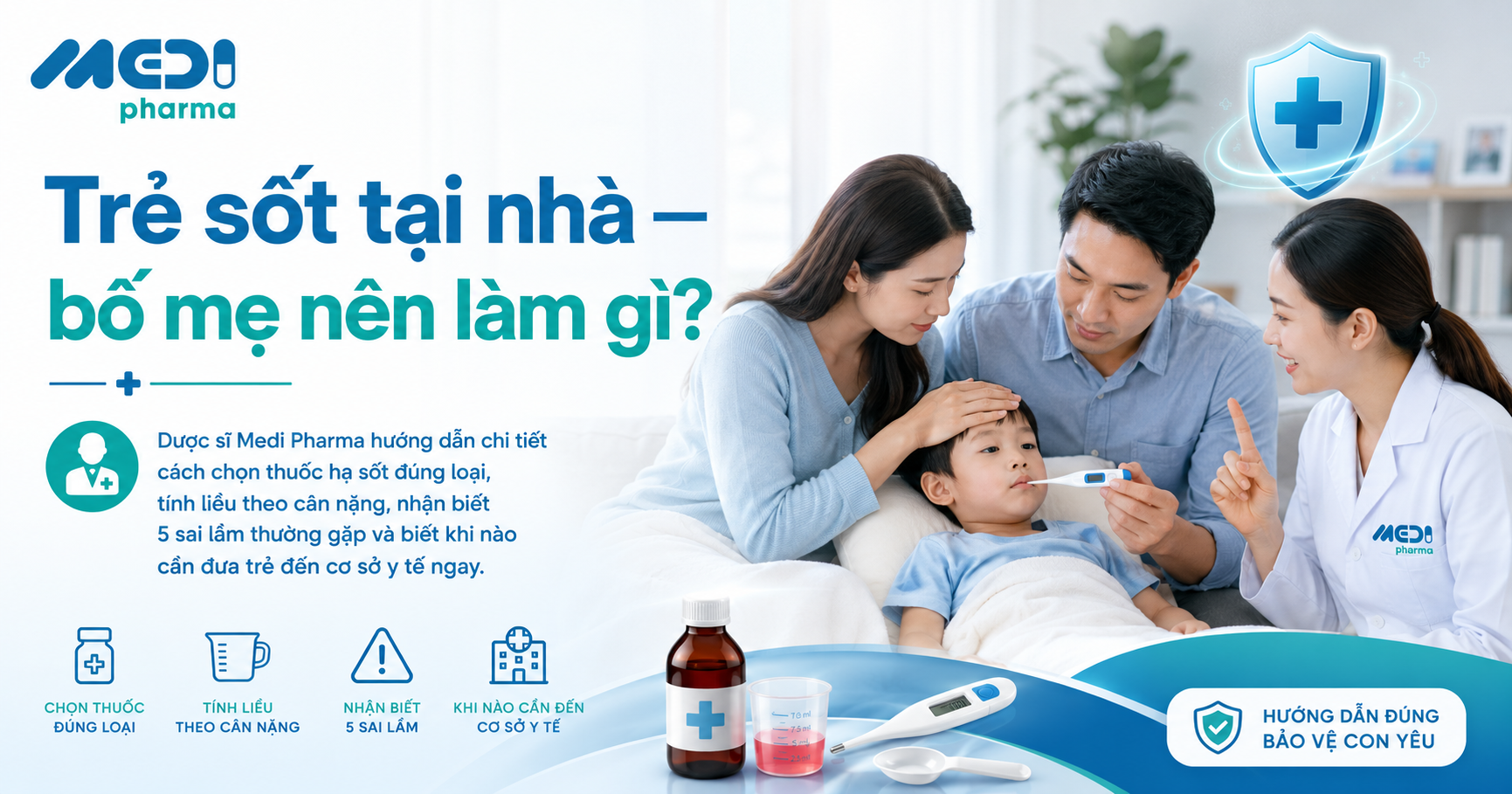 Liều Dùng Paracetamol Cho Trẻ Em Theo Cân Nặng: Bảng Tra Cứu Chuẩn & Hướng Dẫn An Toàn